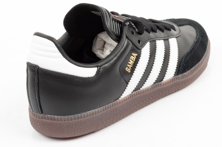 Teniși Adidas Samba, piele la modă, negri