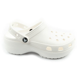 Sandale Crocs Classic Platform pentru femei și bărbați, unisex, la modă, albe