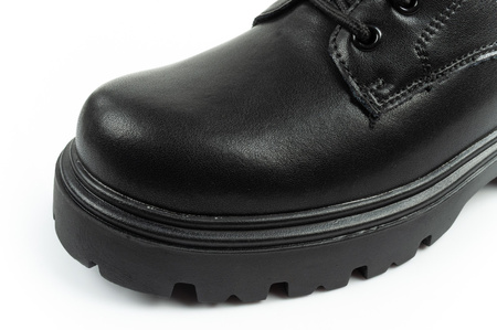 Ghete Lee Cooper, ghete de damă până la gleznă, ghete din piele cu șireturi izolate