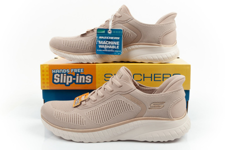 Teniși Skechers Bobs Squad Chaos SLIP-INS pentru femei, bej