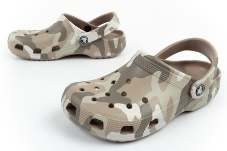 Crocs Classic Printed Camo Clog [206454-2ZJ] saboți sandale flip-flops, maro.