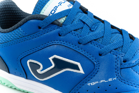 Joma – pantofi sport de fotbal Top Flex 2604 pentru sală, pentru copii, de culoare albastră