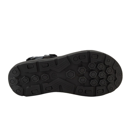 Sandale Lee Cooper pentru bărbați cu velcro pentru plajă de vară, albastru deschis și negru