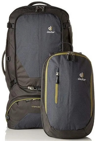 Rucsac sport Deuter Transit 50 pentru drumeții și alpinism, gri