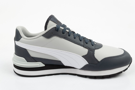 Teniși sport gri din piele pentru bărbați Puma ST Runner v4