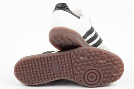 Teniși Adidas Samba, piele la modă, alb