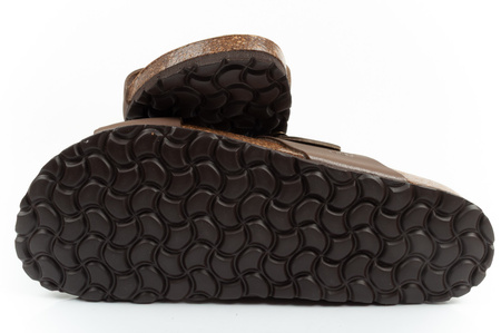Pantofi sport Bio Bio pentru bărbați, Șlapi conturați, Piele naturală, Maro