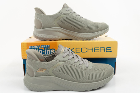 Teniși Slip-On pentru femei Skechers Bobs Squad, culoare măsliniu