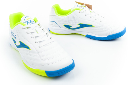 Ghete de fotbal de sală Joma Toledo JR 2602 pentru copii, albe