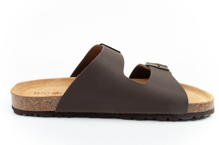 Pantofi sport Bio Bio pentru bărbați, Șlapi conturați, Piele naturală, Maro