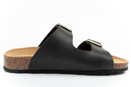 Sandale damă Bio Bio, model turnat, piele naturală, negru