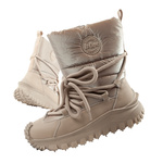 Pantofi de drumeție izolați Lee Cooper pentru femei, bej, piele naturală