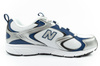 Pantofi sport New Balance 408 pentru bărbați, la modă, confortabili, albi, argintii
