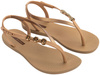Sandale Ipanema Sandal Class pentru femei, bej cu auriu
