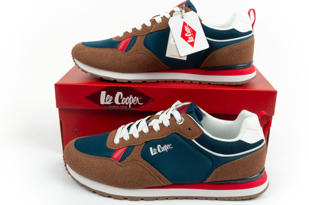 Teniși Lee Cooper pentru bărbați, la modă, confortabili, durabili, bleumarin, maro