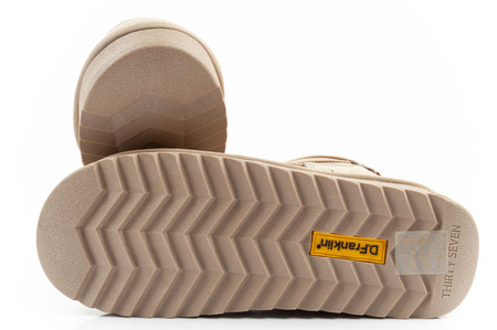 Ghete de zăpadă de iarnă pentru femei D.Franklin, ghete aurii izolate la modă