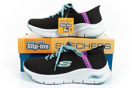 Pantofi sport Skechers de damă [149568/BKMT] SLIP-INS, negri.