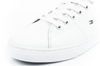 Pantofi sport Tommy Hilfiger Essential pentru bărbați, adidași confortabili din piele, albi