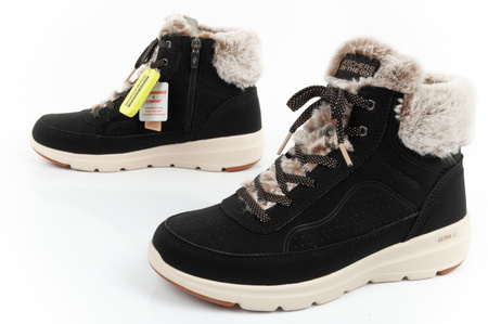 Pantofi sport de iarnă Skechers de damă [144199/BLK], negru.