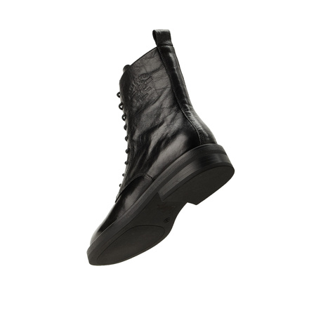 Ghete de damă Lee Cooper, negre, din piele naturală la modă