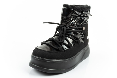 Pantofi de drumeție de iarnă Lee Cooper pentru femei, cu piele lăcuită și izolație