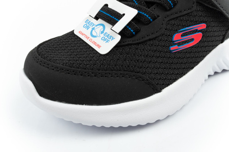 Pantofi sport Skechers Bounder pentru copii cu velcro, ușori, la modă, negri