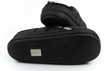 Papuci de casă Puma Scuff pentru bărbați, negri, izolați, la modă