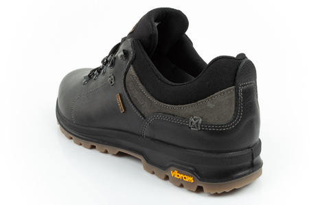 Pantofi de drumeție din piele Grisport Nero Oliato SPO-TEX pentru bărbați, negri