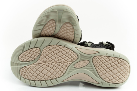Sandale CMP Hamal pentru femei cu închidere Velcro, talpă trekking, verde
