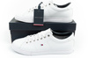 Pantofi sport Tommy Hilfiger Essential pentru bărbați, adidași confortabili din piele, albi