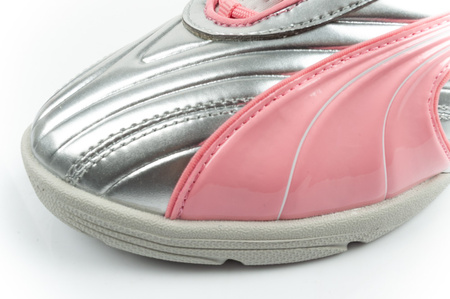 Pantofi sport Puma V-S2 Goalgetter pentru tineri, argintii la modă