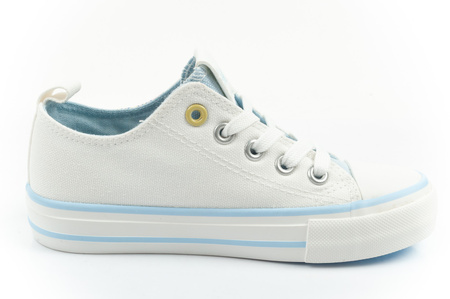 Pantofi sport pentru copii Leomil: Teniși Stitch, confortabili, ușori, albi
