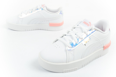 Pantofi sport Puma Jada Crystal pentru copii, cu platformă albă