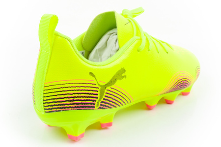 Ghete de fotbal Puma Future 8 Play FG/AG Jr. Neon pentru teren solid
