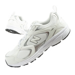 Teniși sport New Balance pentru bărbați, durabili, la modă, albi și argintii