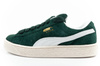 Pantofi sport Puma Suede XL Hairy din piele, verde la modă [397241 02]