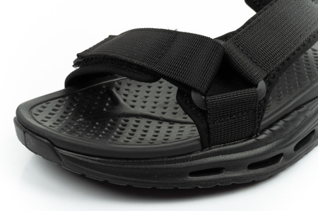 Sandale Lee Cooper pentru bărbați cu velcro, de vară, negre, ușoare