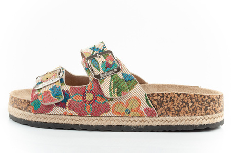 Pantofi Lee Cooper pentru femei, papuci de casă, model floral multicolor, confortabili