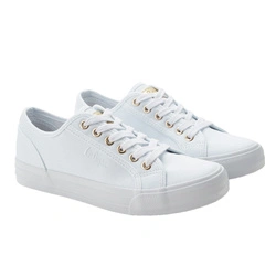 Teniși Lee Cooper pentru femei - Teniși eleganți din material textil alb