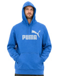 Hanorac albastru pentru bărbați Puma, din bumbac, model cangur Hanorac tip pulover Puma.