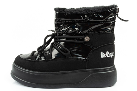 Pantofi de drumeție de iarnă Lee Cooper pentru femei, cu piele lăcuită și izolație