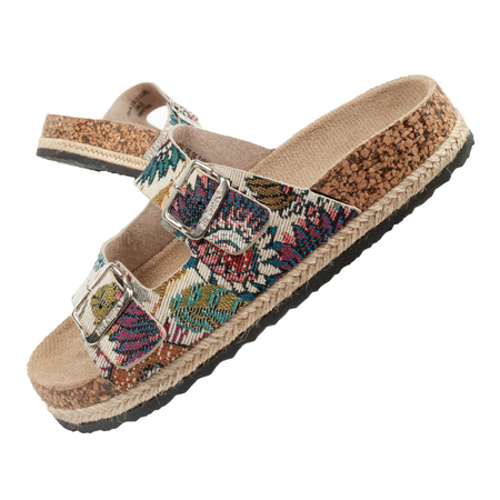 Papuci de damă Lee Cooper, model floral multicolor, confortabili [LCW-25-35-3483L]