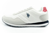 Teniși bărbătești U.S. Polo Assn., la modă, confortabili, albi