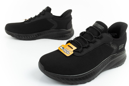 Pantofi sport pentru bărbați Skechers Bobs Squad Chaos [118303/BBK] SLIP-INS, negri.