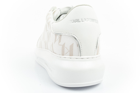 Pantofi sport bărbați Karl Lagerfeld Kapri din piele naturală, albi [KL52563 01W]