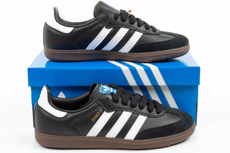 Teniși Adidas Samba OG, piele la modă, negri