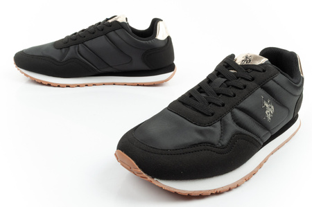 Teniși U.S. Polo Assn. pentru femei, la modă, confortabili, negri