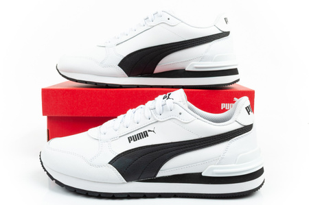 Pantofi sport Puma ST Runner v4 pentru copii, piele albă