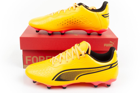Ghete de fotbal Puma King Match FG/AG [107570 05], portocalii.