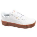 Teniși din piele Puma Carina 3.0 pentru femei, de culoare albă, la modă